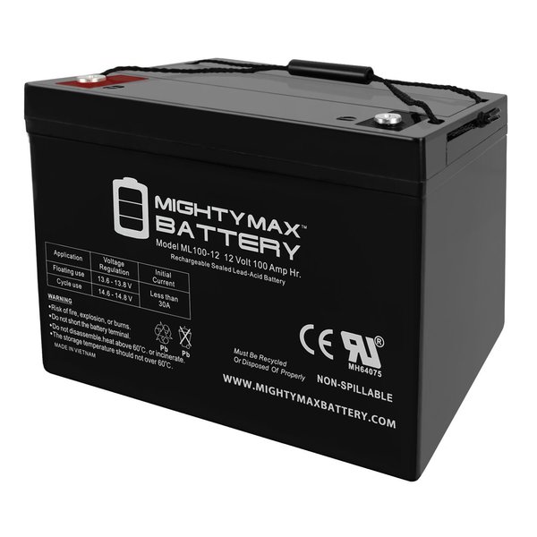 Mighty Max Battery 12V 100Ah SLA Battery Replaces Presto Lift Counterweight Stackers MAX3958675